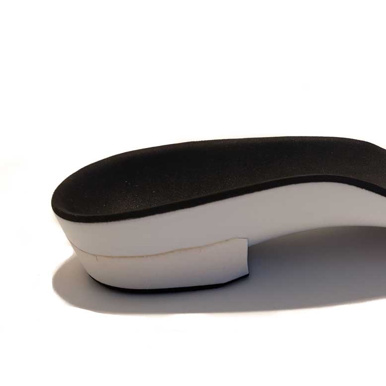 Heel cup detail showing deep heel capture