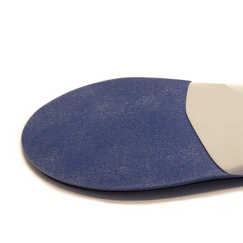 Blue suede fabric top cover